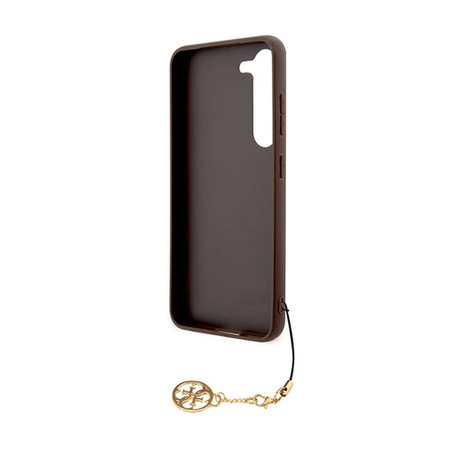 Guess 4G Charms Kollektion - Samsung Galaxy A55 5G Tasche (braun)