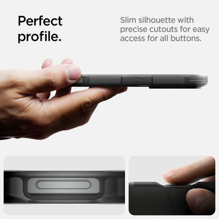 Spigen Tough Armor MagSafe - tok iPhone 16 Pro Max készülékhez (Frost Black)