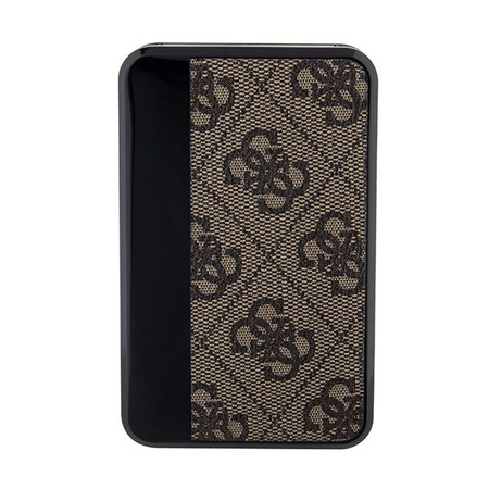 Guess 4G Leather Metal Logo - Power Bank 10000 mAh 18W (hnědá)