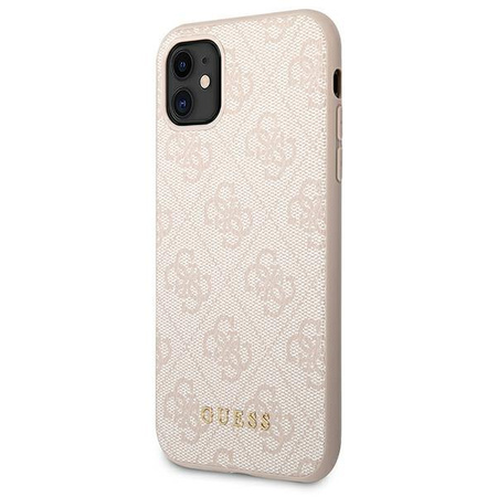 Guess 4G Metall Gold Logo - iPhone 11 Tasche (rosa)
