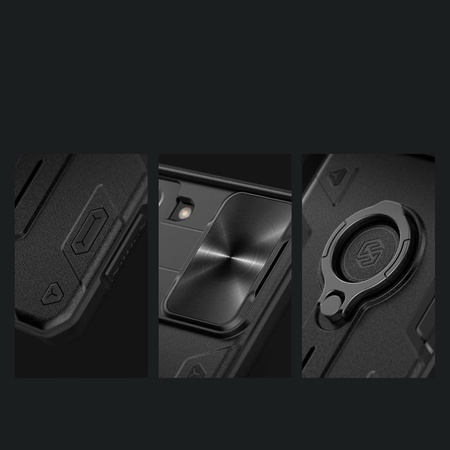 Nillkin CamShield Armor - Étui pour Samsung Galaxy S21+ avec protection de l'appareil photo (Noir)