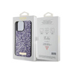 Guess Strass Metall Logo - iPhone 15 Pro Max Tasche (rosa)