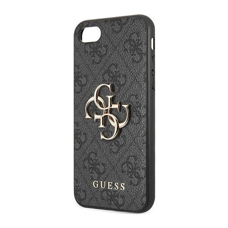 Guess 4G Big Metal Logo - Case for iPhone SE (2022/2020) / 8 / 7 (Grey)