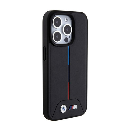 BMW Quilted Tricolor MagSafe - iPhone 15 Pro Max Case (noir)