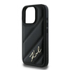 Karl Lagerfeld Quilted Signature - Case for iPhone 16 Pro (black)