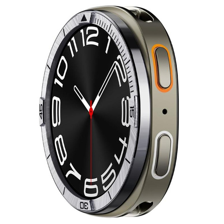 Spigen Bezel Tune Pilot – Hülle / Schutzring für Samsung Galaxy Watch 8 44 mm (Silber)