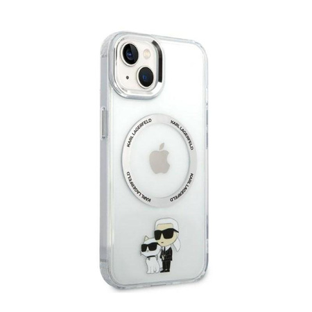 Karl Lagerfeld IML NFT Karl & Choupette MagSafe - iPhone 14 tok (átlátszó)