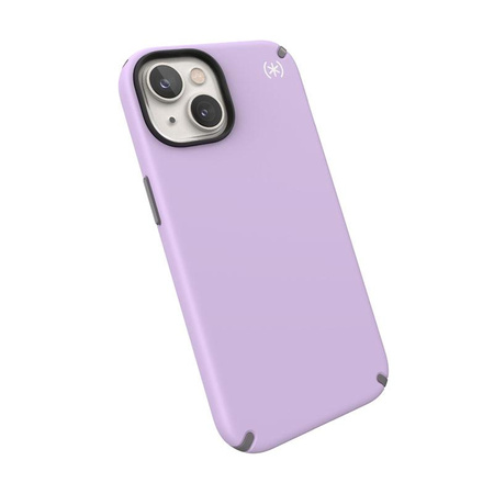 Speck Presidio2 Pro - Antibakteriális iPhone 14 / iPhone 13 tok (tavaszi lila / felhőszürke / fehér)
