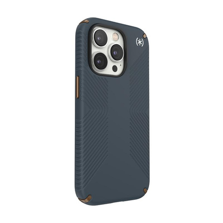 Speck Presidio2 Grip - Antypoślizgowe etui iPhone 14 Pro (Charcoal / Cool Bronze / Slate)