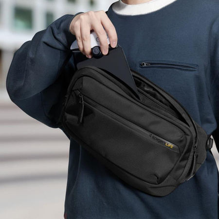 Spigen KD410 Sling Bag Klasden - Sacoche pour téléphone portable / bandoulière (Noir)