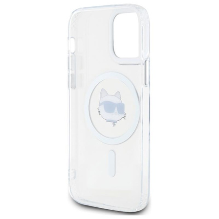 Karl Lagerfeld IML Metal Choupette Head MagSafe - Case for iPhone 12 / iPhone 12 Pro (White)