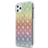 Guess 4G Pfingstrose Galvanisiertes Muster - iPhone 11 Pro Max Hülle (Regenbogen)