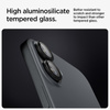 Spigen Optik Pro GLAS.TR EZ Fit Camera Protector 2-Pack - ochranné sklo objektivu pro iPhone 16 / 16 Plus (2 ks) (černá)