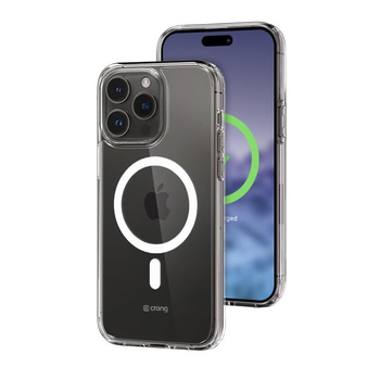 Crong Clear MAG Schutzhülle - Tasche für iPhone 15 Pro Max MagSafe (Transparent)