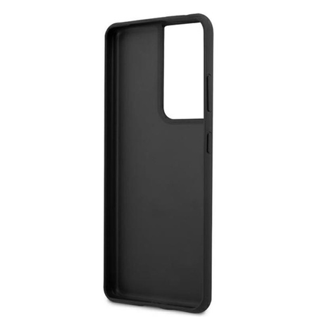 Karl Lagerfeld Saffiano Karl & Choupette Heads - Samsung Galaxy S21 Ultra tok (ezüst)