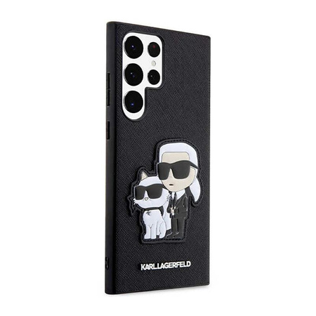 Karl Lagerfeld NFT Saffiano Karl & Choupette - Etui Samsung Galaxy S23 Ultra (czarny)