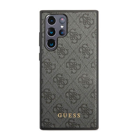 Guess 4G Metal Logo - Hülle für Samsung Galaxy S23 Ultra (Grau)