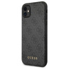 Guess 4G fém arany logó - iPhone 11 tok (szürke)