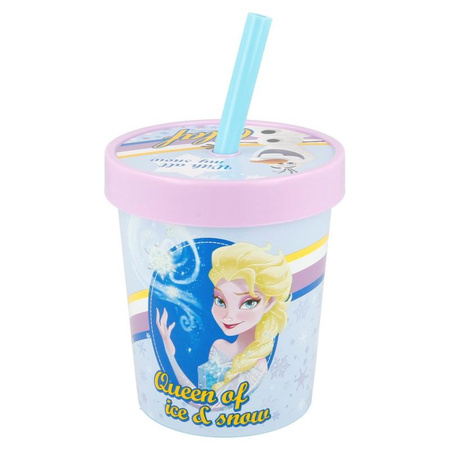 Frozen - Ice cream cup with straw 560 ml