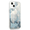 Guess Peony Liquid Glitter - iPhone 13 tok (kék)