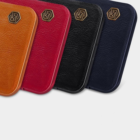 Nillkin Qin Ledertasche - Tasche für Apple iPhone 12 Mini (Schwarz)