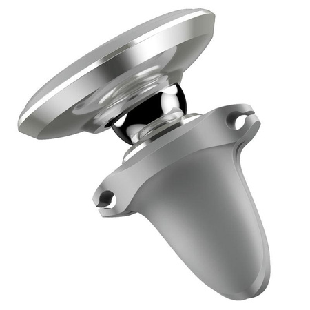 Baseus Magnetic Air Vent - Magnetische Autohalterung für Lüftungsgitter mit Clip für 2 Kabel (silber/schwarz)