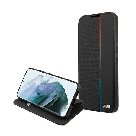 BMW Booktype M Collection Triangles - Samsung Galaxy S22+ Case (black)