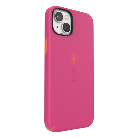 Speck CandyShell Pro - iPhone 14 Plus Tasche mit MICROBAN-Beschichtung (Digital Pink / Energy Red)