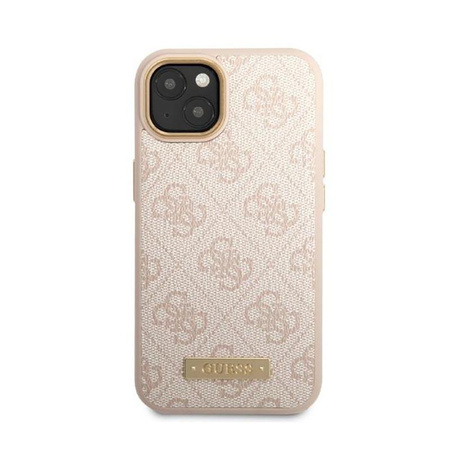Guess 4G Logo Plate MagSafe - iPhone 13 Tasche (rosa)