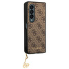 Guess 4G Charms Collection - Case for Samsung Galaxy Z Fold 4 (Brown)
