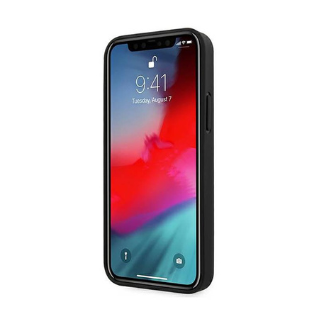 BMW Leather Curve Perforate - Hülle für iPhone 12 mini (Schwarz)