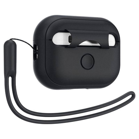 Spigen Silicone Fit Strap -  Etui do Apple AirPods Pro 1 / 2 (Czarny)