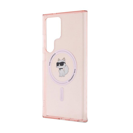 Karl Lagerfeld IML Choupette MagSafe - Samsung Galaxy S24 Ultra Tasche (rosa)