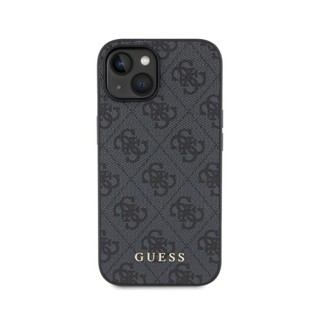 Guess 4G Metall Gold Logo - iPhone 15 Tasche (grau)