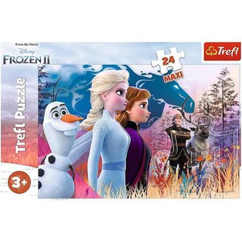 Trefl - Puzzle Frozen 2 Kouzelná expedice Maxi 24 ele.