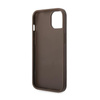 Guess 4G Metal Gold Logo - Coque iPhone 15 / 14 / 13 (marron)
