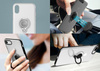 PURO Magnet Ring Cover - Hülle iPhone SE (2022 / 2020) / 8 / 7 mit magnetischem Fingerschutz (weiß)