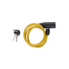 Dunlop - Keyed spiral bike lock (Yellow)