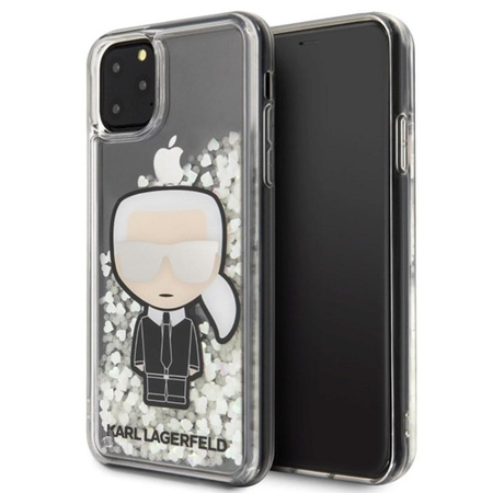 Karl Lagerfeld Glitter Glowdark Iconic - iPhone 11 Pro Max Case