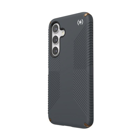 Speck Presidio2 Grip - Samsung Galaxy S24 tok (szénszürke / hideg bronz)