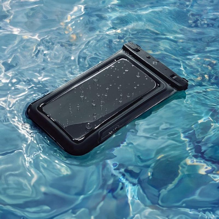 Spigen A611P Universal Waterproof Float Case 2-Pack – Wasserdichte Hülle für Smartphones bis 6,9" (Matte Black)