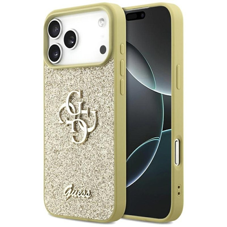 Guess Fixed Glitter Big 4G - Case for iPhone 17 Pro Max (gold)