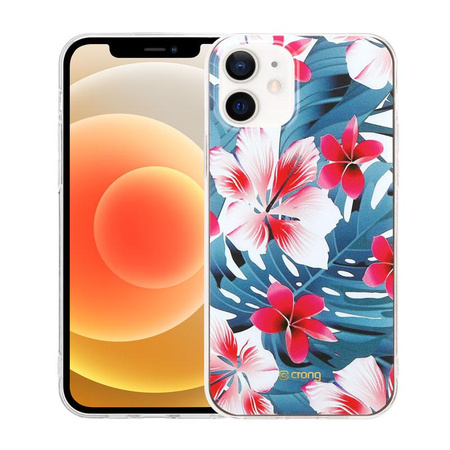 ETUI KWIATY DO IPHONE 12 | 12 PRO, Crong Wielokolorowe, Kwiatowe, Kobiece, Eleganckie