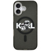 Karl Lagerfeld IML Glitter Karl & Choupette Sketch Logo MagSafe - iPhone 17 tok (fekete)