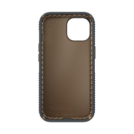 Speck Presidio2 Grip - Pouzdro pro iPhone 16e / iPhone 15 / iPhone 14 / iPhone 13 (uhlově šedá / chladně bronzová / bílá)