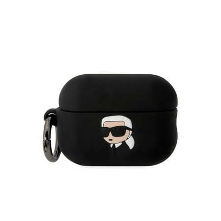 Karl Lagerfeld Silicone NFT Karl Head 3D - AirPods Pro 2 Gehäuse (schwarz)