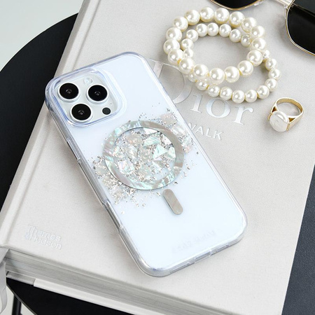 Case-Mate Karat MagSafe - Case for iPhone 16 Pro Max with Pearl Inlay (A Touch of Pearl)