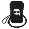 Karl Lagerfeld Saffiano Ikonik Karl`s Head Pouch - Torebka na telefon L