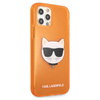 Karl Lagerfeld Choupette Head - Coque iPhone 12 / iPhone 12 Pro (orange fluo)