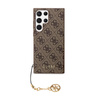 Guess 4G Charms Kollektion - Samsung Galaxy S24 Ultra Tasche (braun)